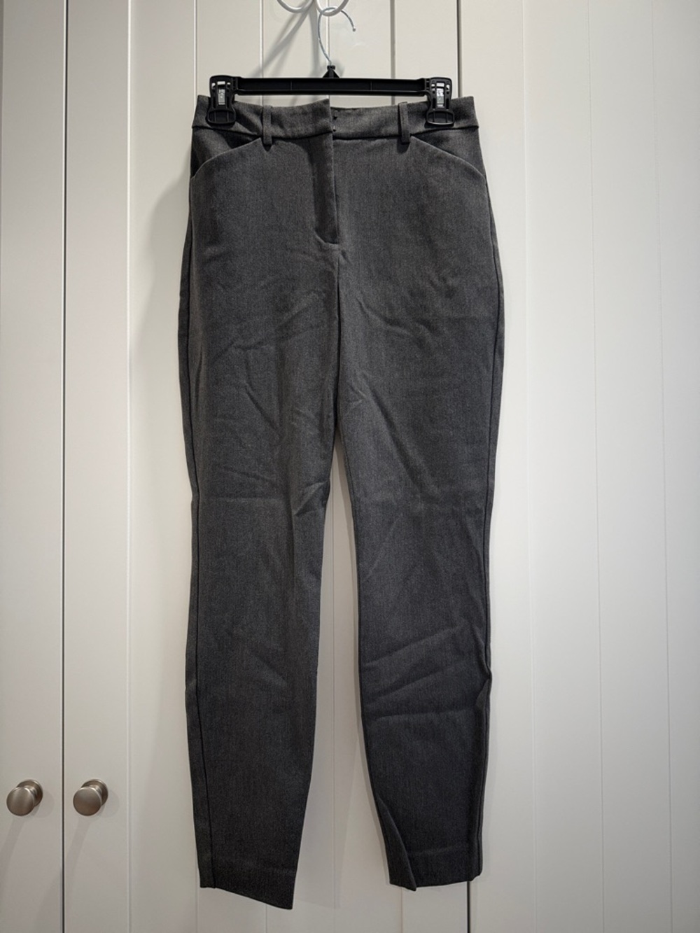 Express Skinny High-Rise Women's Dress Pants - Charcoal Gray
